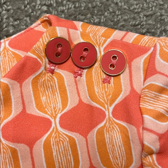 NWOT J. McLaughlin Women’s 3/4 Length Sleeve Pink/Coral Shirt Size S - Picture 3 of 8